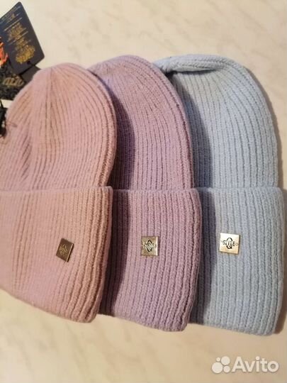 Шапка женская вязаная, размер единый