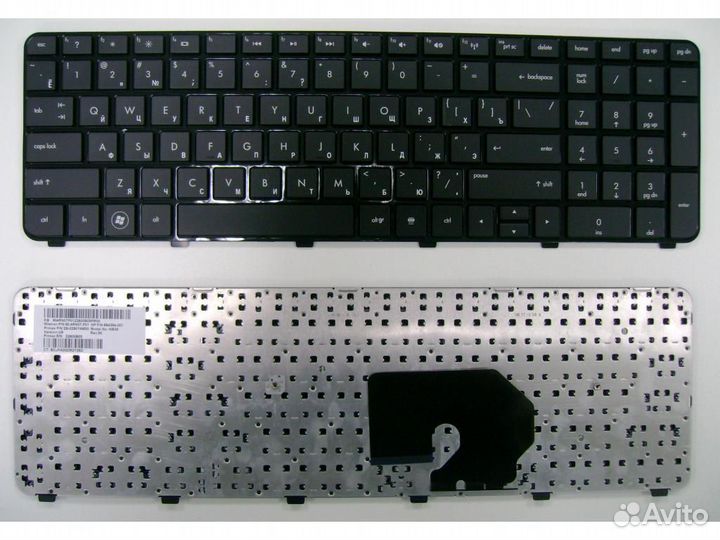 Клавиатура для ноутбука HP Pavilion DV7-6000 черна