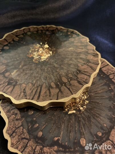 Подстаканники из эпоксидной смолы