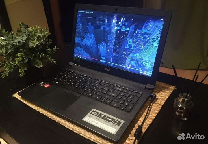 Игровая машина ноутбук Acer Ryzen + 2 GB video