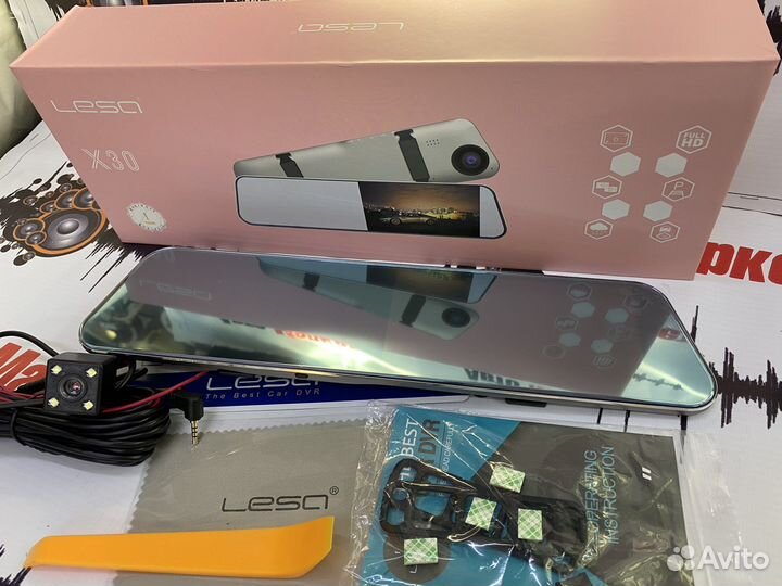 Зеркало-регистратор с 2-я камерами Lesa X30