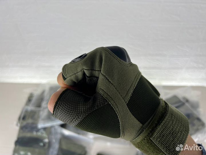 Перчатки тактические без пальцев