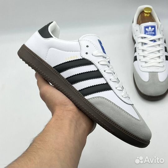 Кроссовки Adidas Samba белые 3