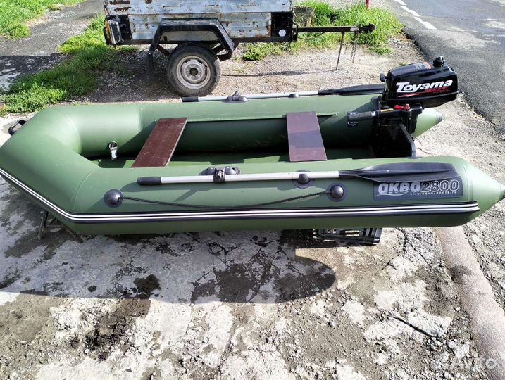 Лодка аква 2800 С мотором