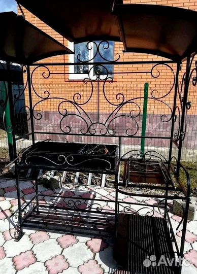 Мангал с печью