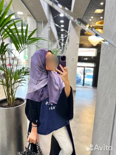 Шарф блестящий