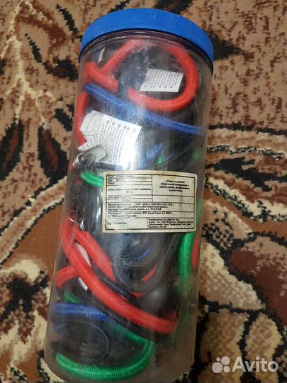 Набор эластичных верёвок с металлическими крюками