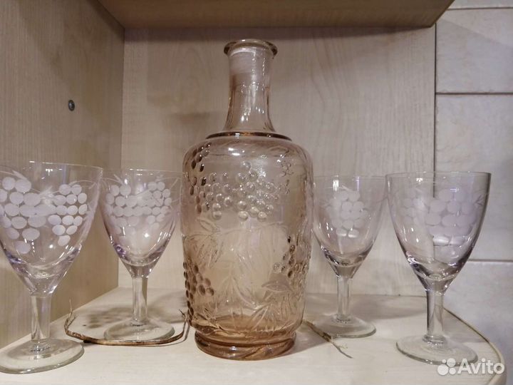 Графин+фужеры стекло СССР
