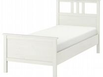 Каркас кровати хемнэс белый 90х200 IKEA