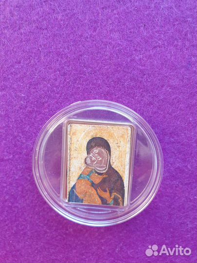 Монета Владимирская икона Божьей матери