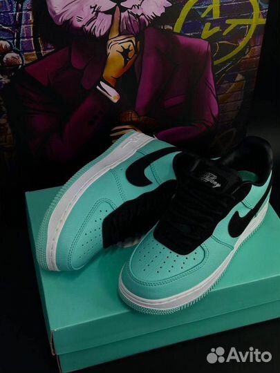 Кроссовки Nike air force tiffany