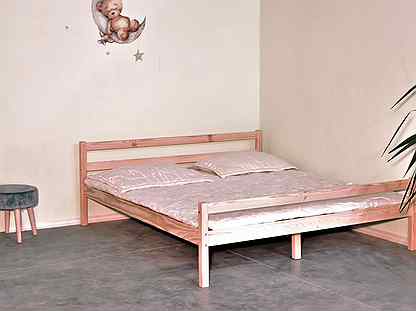 Кровать деревянная двуспальная из массива