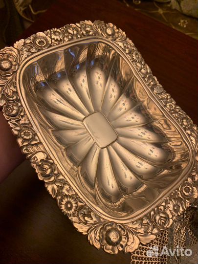 Ваза,сухарница,фруктовница посеребренние Sheffeld