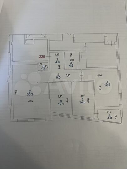 3-к. квартира, 100,6 м², 13/19 эт.