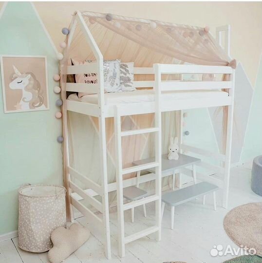 Детская кроватка Домик Чердак