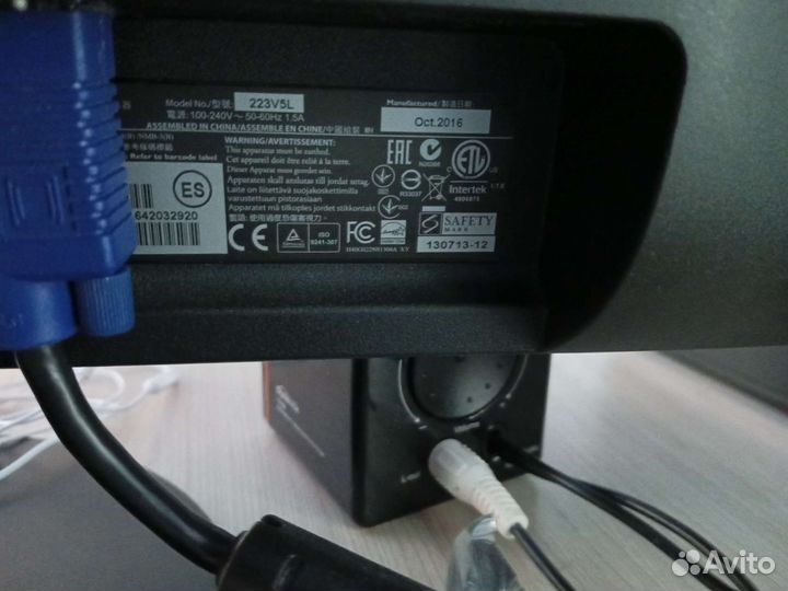Монитор philips 223v 1920/1080