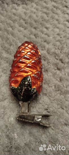 Елочные игрушки со сколом (стекло)