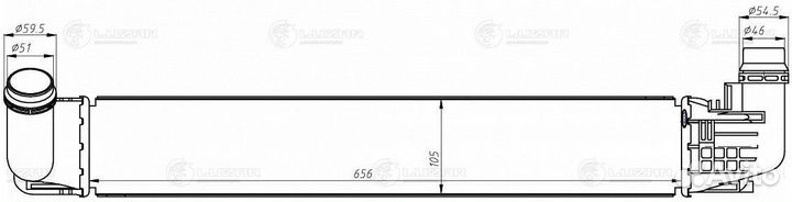 Интеркулер renault duster 10- 1.5DCI MT