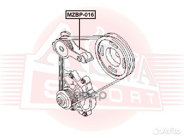 Ролик натяжной навесного оборудования mzbp016 asva