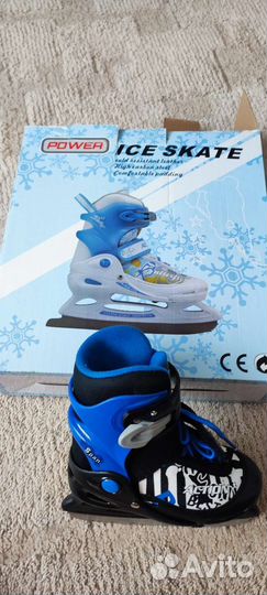 Коньки хоккейные детские 26-29 размер, раздвижные
