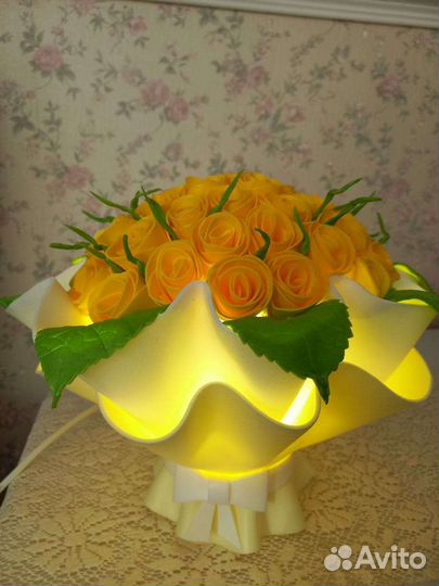 Изготовлю декоративные светильники и букеты