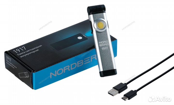 Фонарь светодиодный аккумуляторный, 3,7В