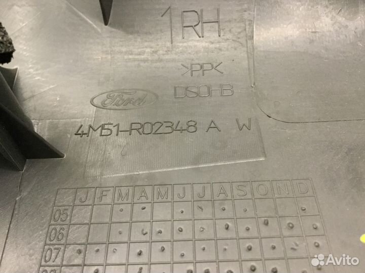 Накладка на порог внутренняя Форд Куга 2008-2012