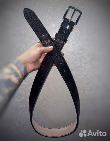 Ремень мужской кожа крокодила