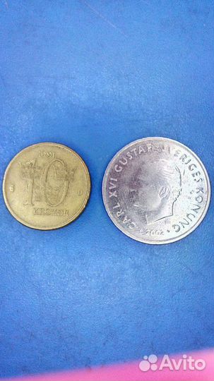 Монеты Швеция 2шт