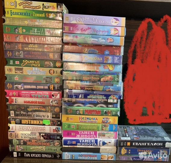 Видеокассеты vhs мультфильмы