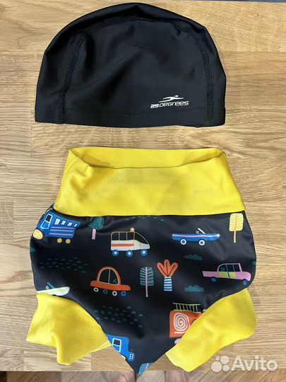 Трусики для плавания новорожденных и шапочка