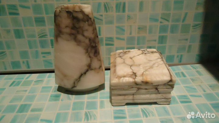 Вазочка и шкатулка из натурального камня