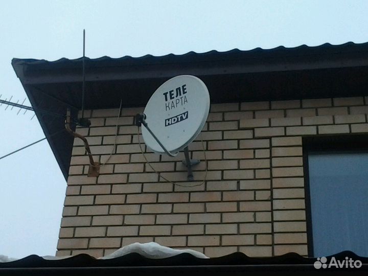 Спутниковая тарелка Теле карта hdtv
