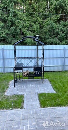 Мангал с крышей