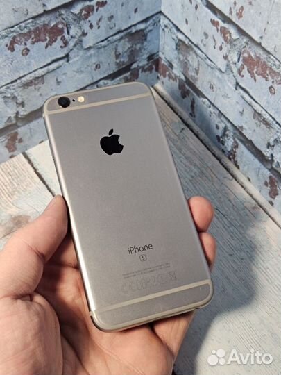 iPhone 6s 32gb, новый аккумулятор, сим1