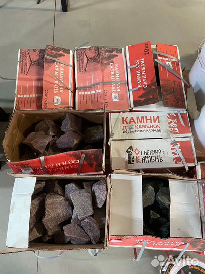 Камень для бани малиновый кварцит 20 кг колотый