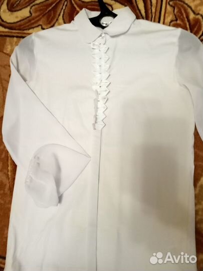 Блузки белая школьная 158-164