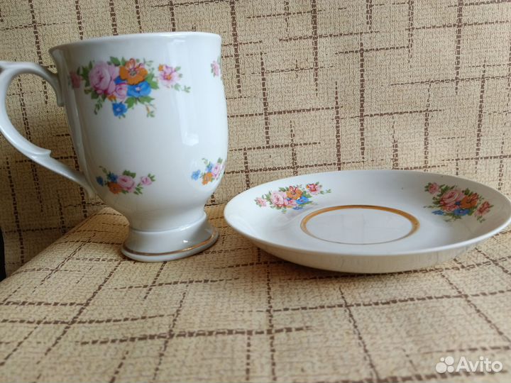 Чашка с блюдцем дулево СССР
