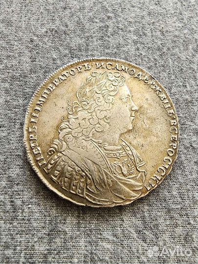 Рубль 1728г. Редкий