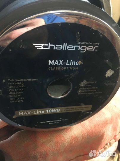 Сабвуфер Челленджер 10 дюймов