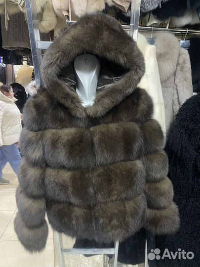 Натуральная шуба из песца все цвета