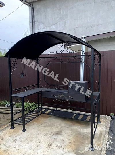 Мангал в стиле лофт