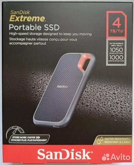 Внешний SSD Sandisk Extreme Portable V2 4тб1050