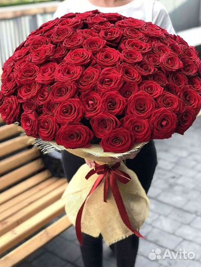 Розы высокие Доставка цветов