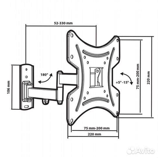 Кронштейн для телевизора Tuarex Alta-204