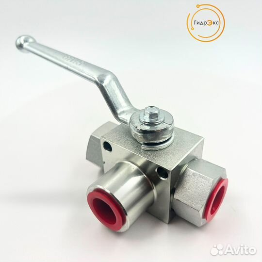 Шаровый кран высокого давления гидравлический трех