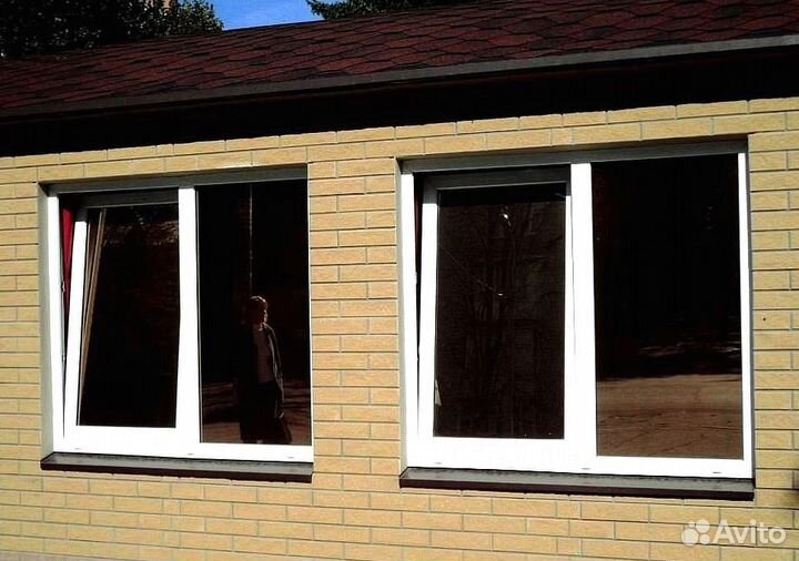 Пластиковые французские окна rehau