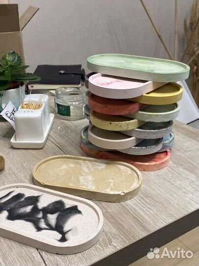 Подносы из гипса