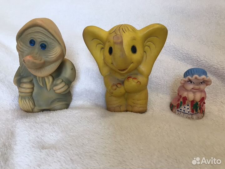 Резиновые игрушки пищалки СССР