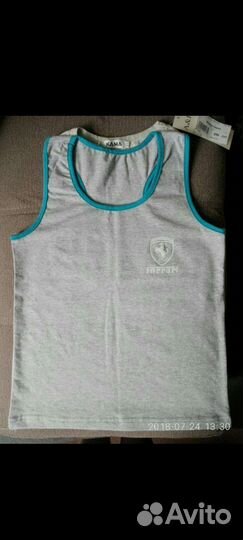 Майки-борцовки 2 шт. на 10-11 лет